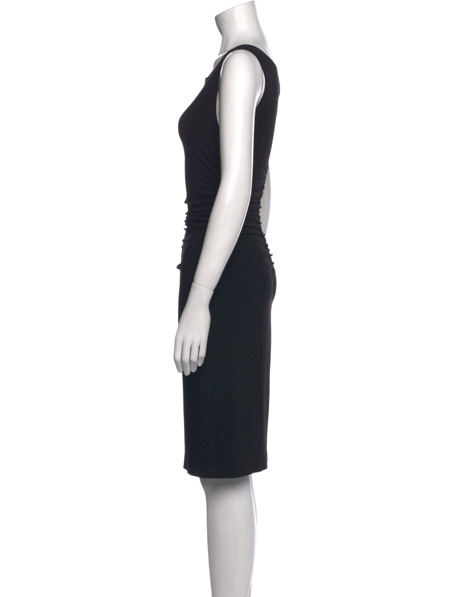 Norma Kamali Scoop Neck Mini Dress