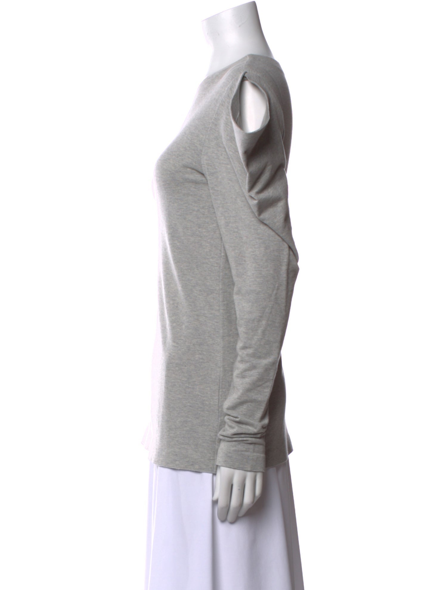 Norma Kamali Crew Neck Long Sleeve Top