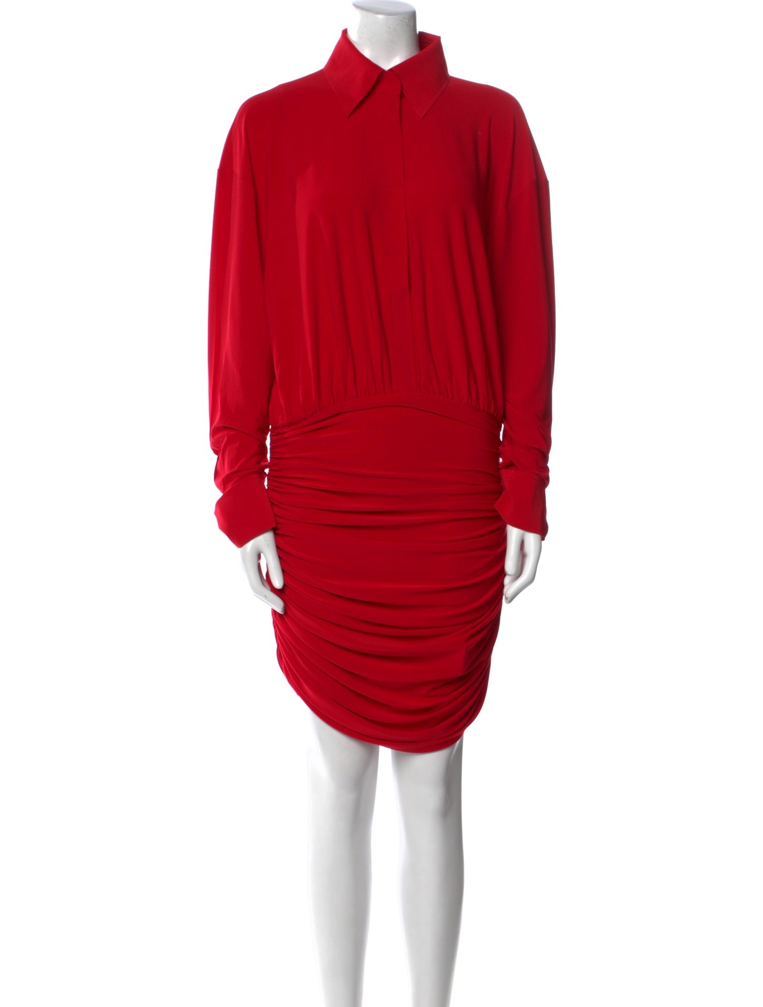 Norma Kamali Cowl Neck Knee-Length Dress