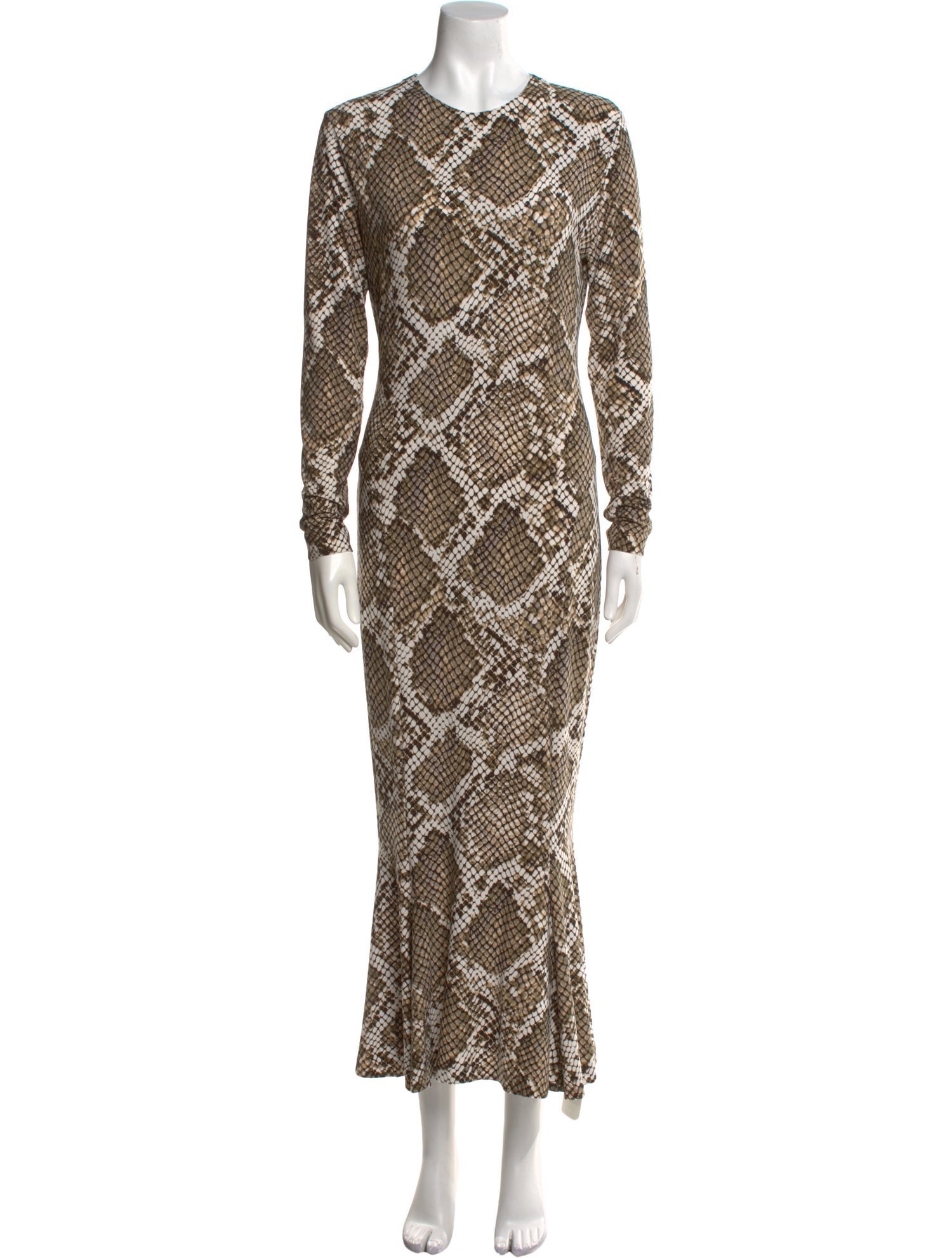 Norma Kamali Printed Long Dress