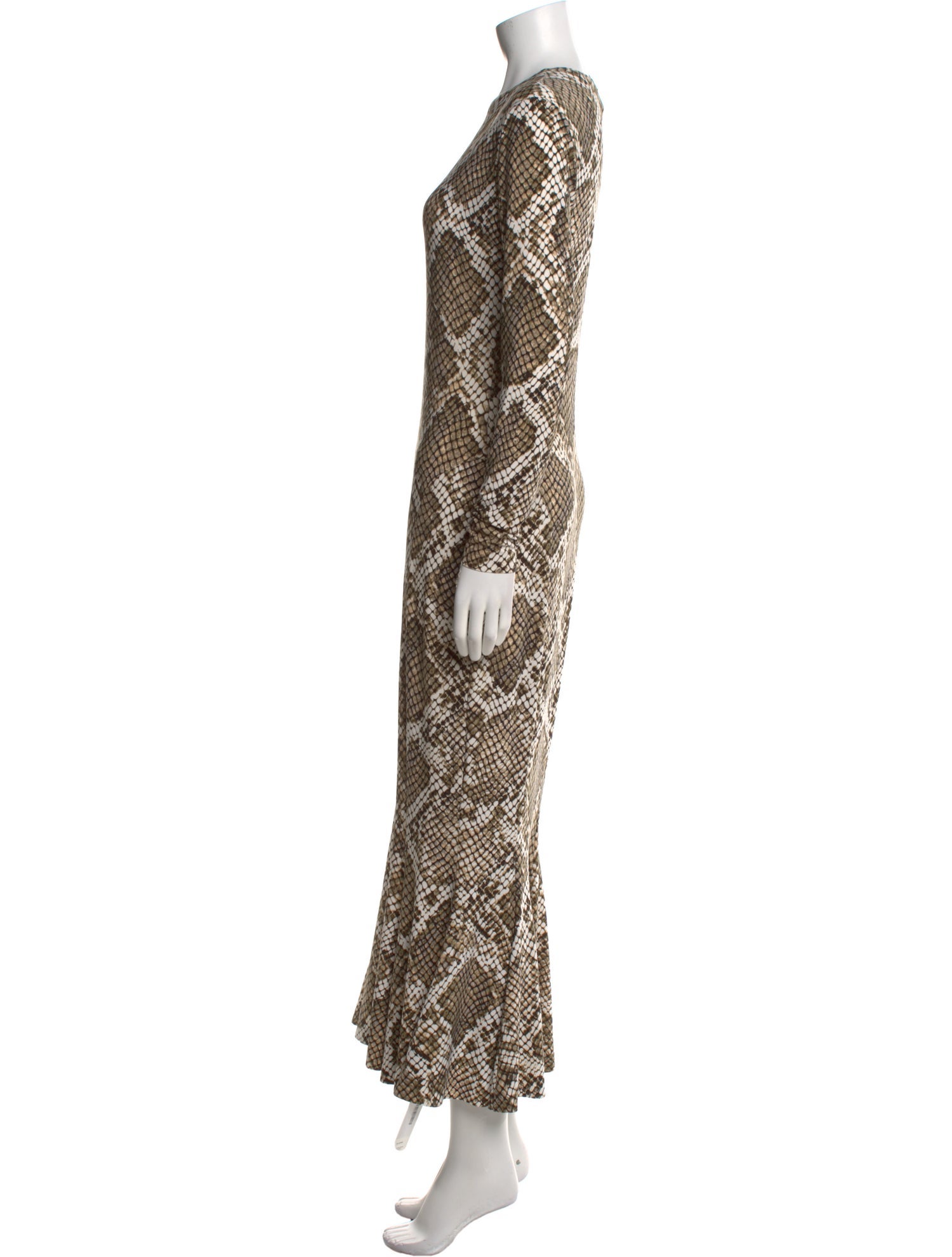 Norma Kamali Printed Long Dress