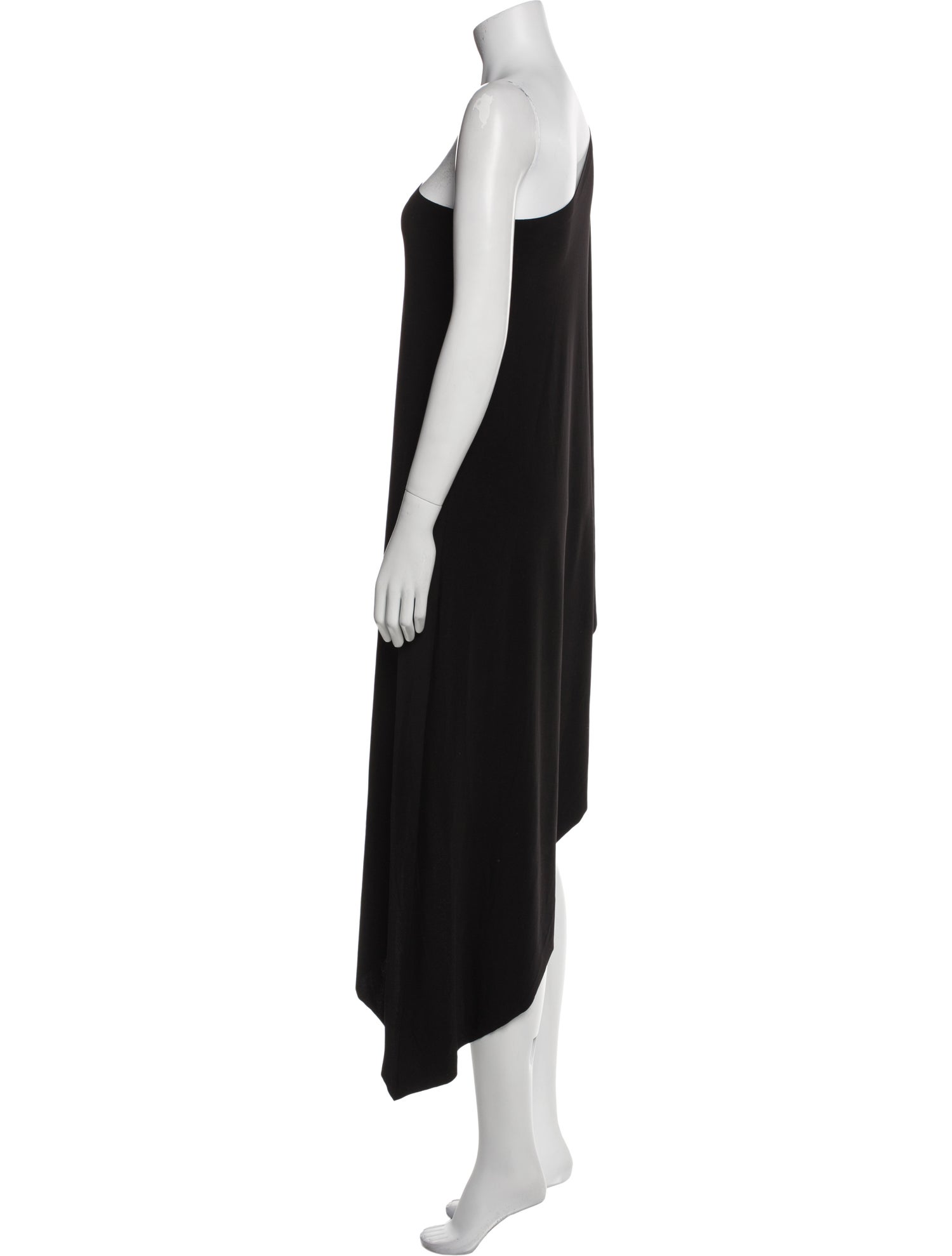 Norma Kamali One-Shoulder Midi Length Dress