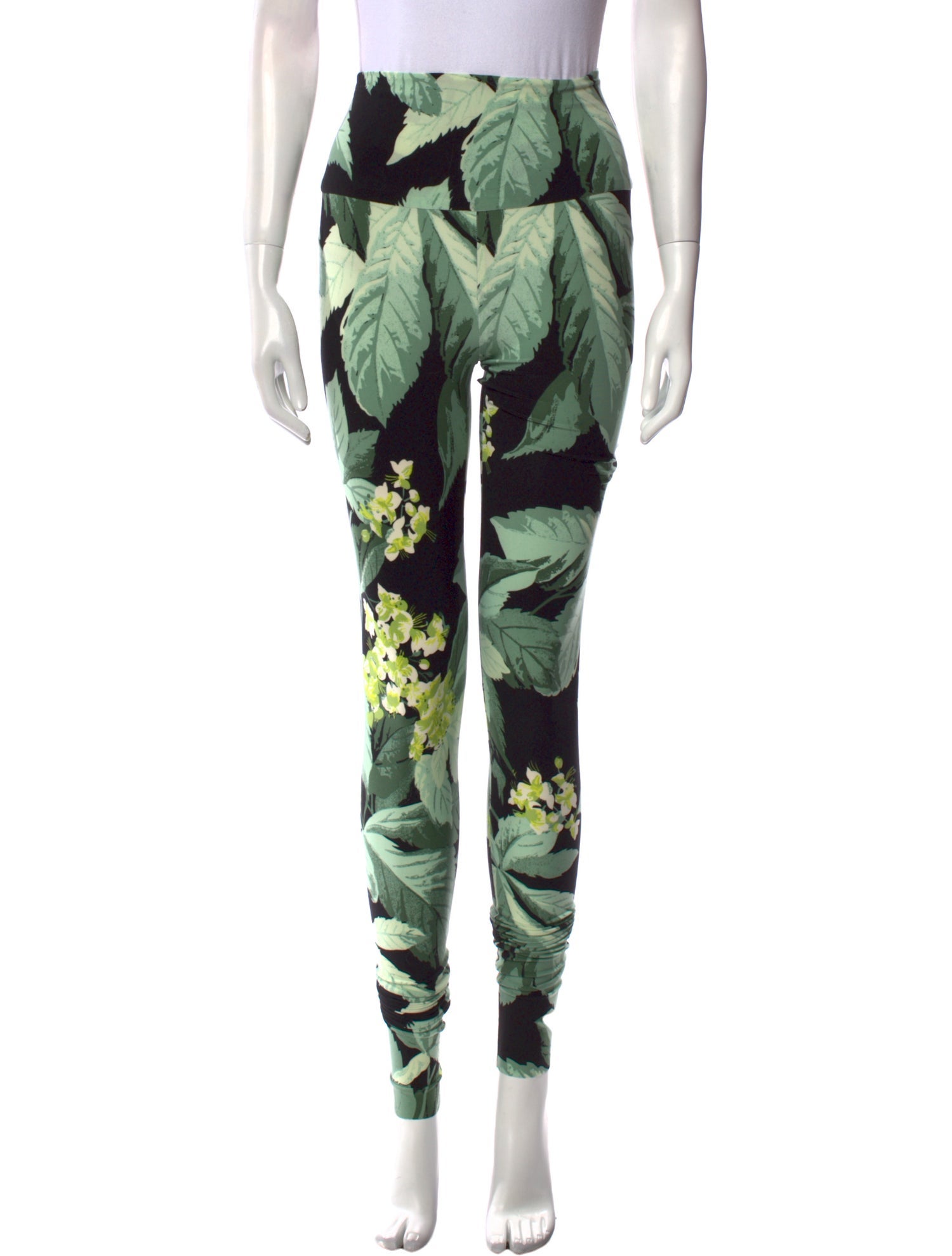 Norma Kamali Printed Skinny Leg Pants