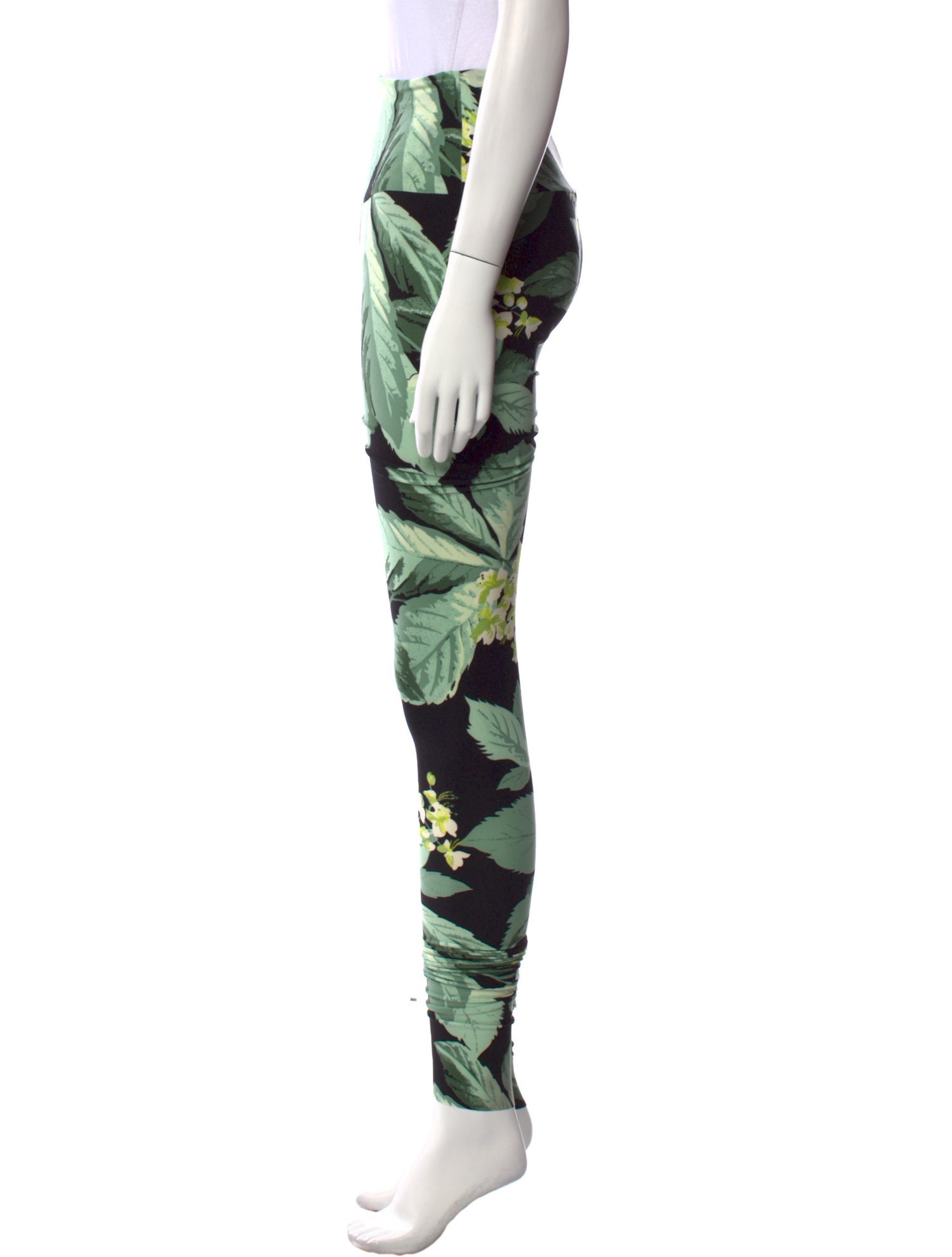 Norma Kamali Printed Skinny Leg Pants