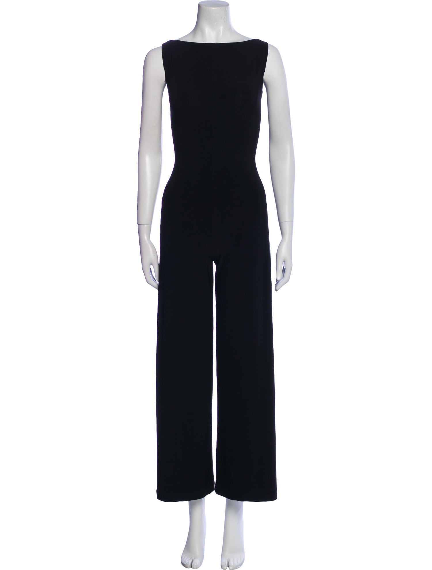 Norma Kamali Bateau Neckline Jumpsuit