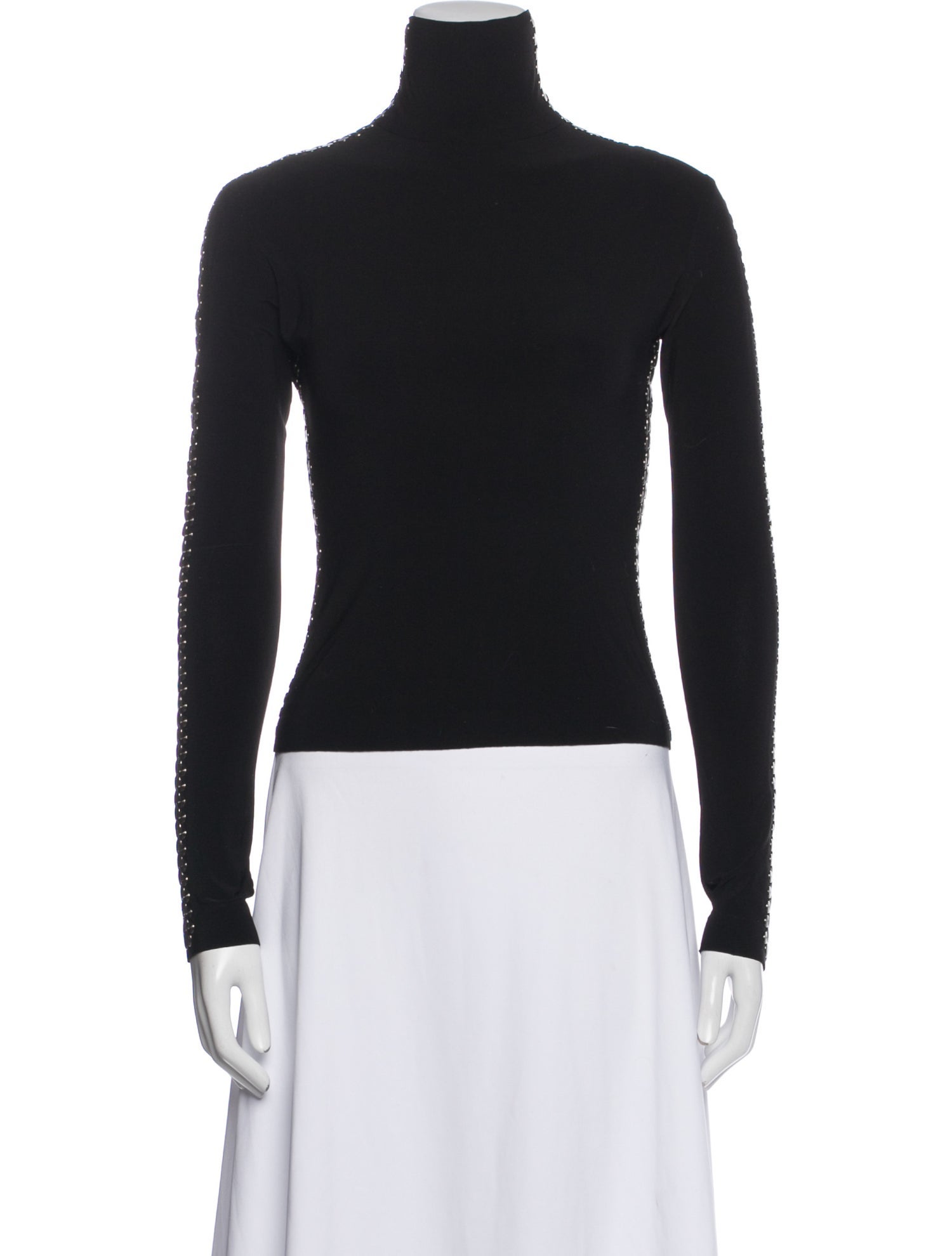 Norma Kamali Turtleneck Long Sleeve Top
