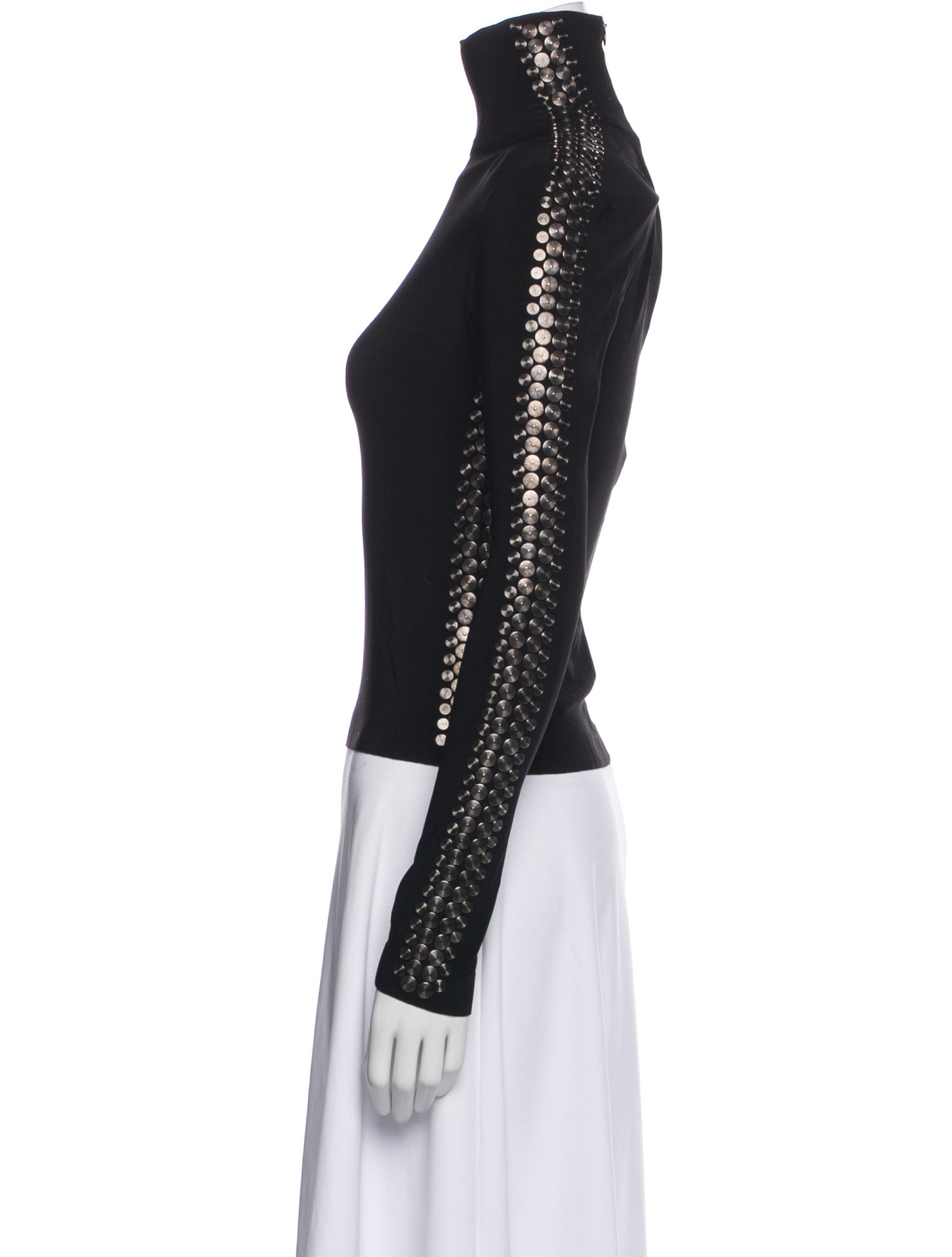 Norma Kamali Turtleneck Long Sleeve Top