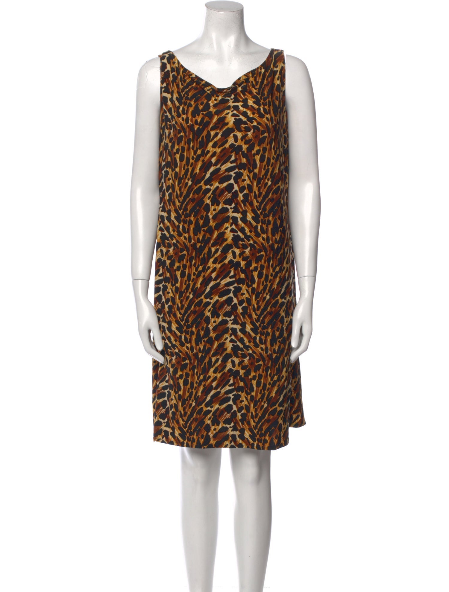 Norma Kamali Animal Print Mini Dress