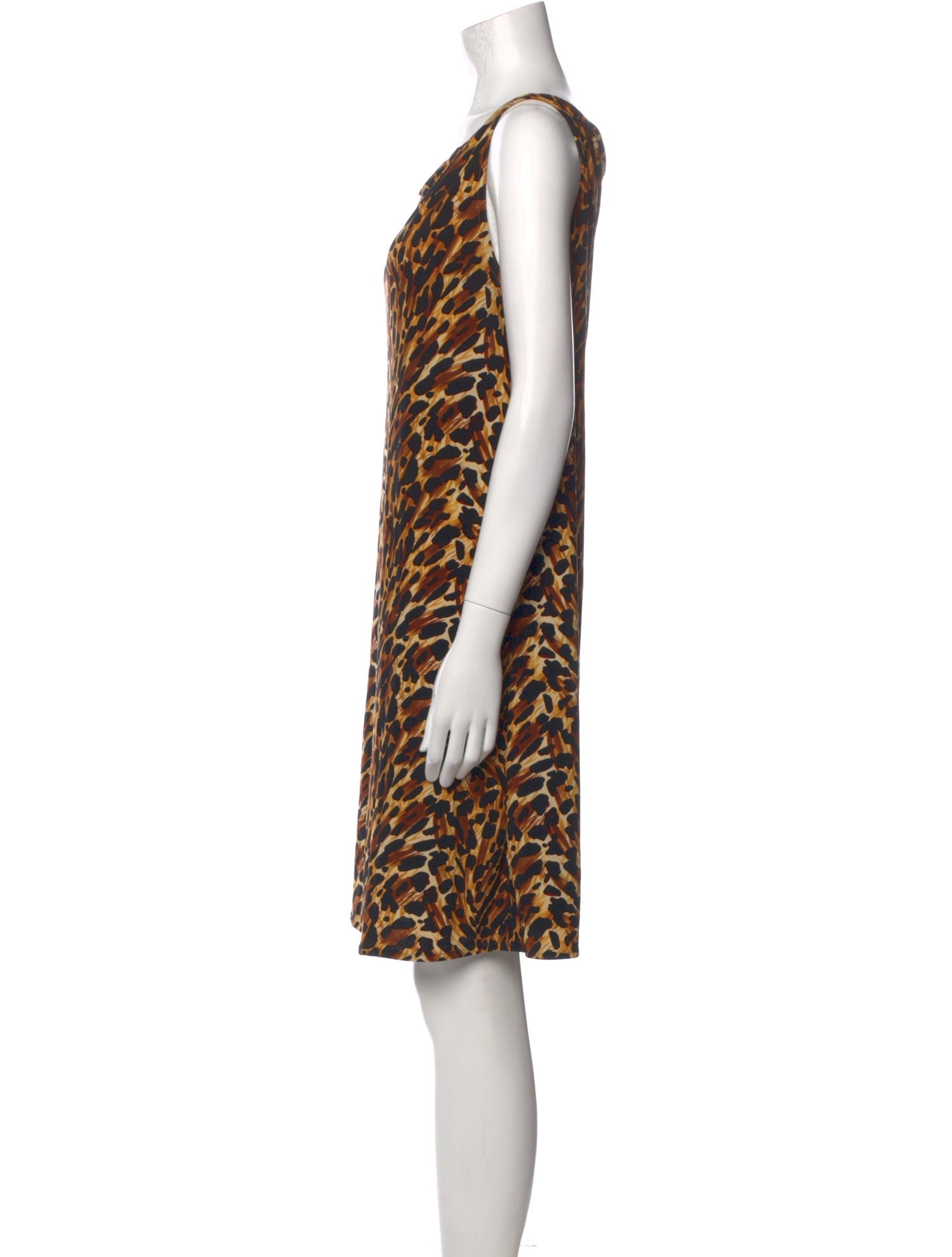 Norma Kamali Animal Print Mini Dress