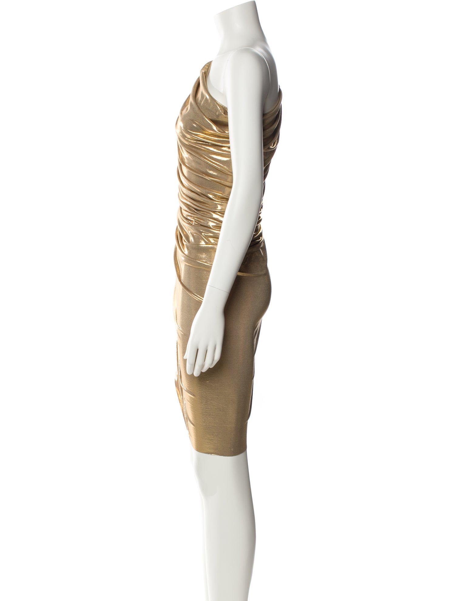 Norma Kamali One-Shoulder Mini Dress