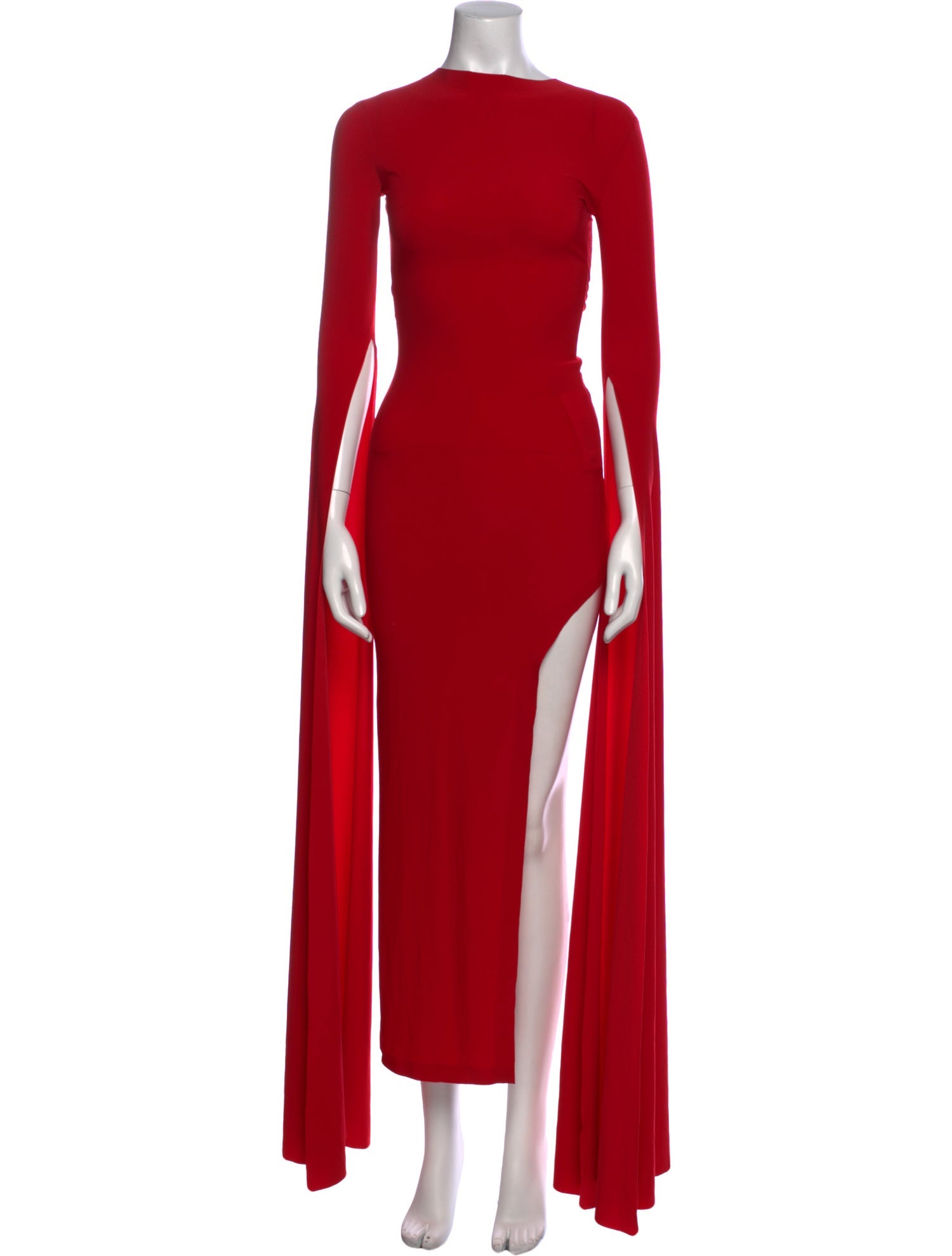 Norma Kamali Bateau Neckline Long Dress