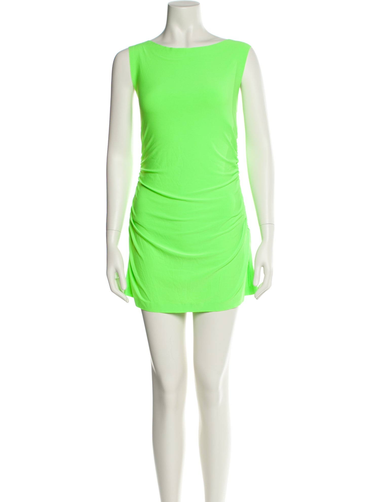 Norma Kamali Bateau Neckline Mini Dress w/ Tags
