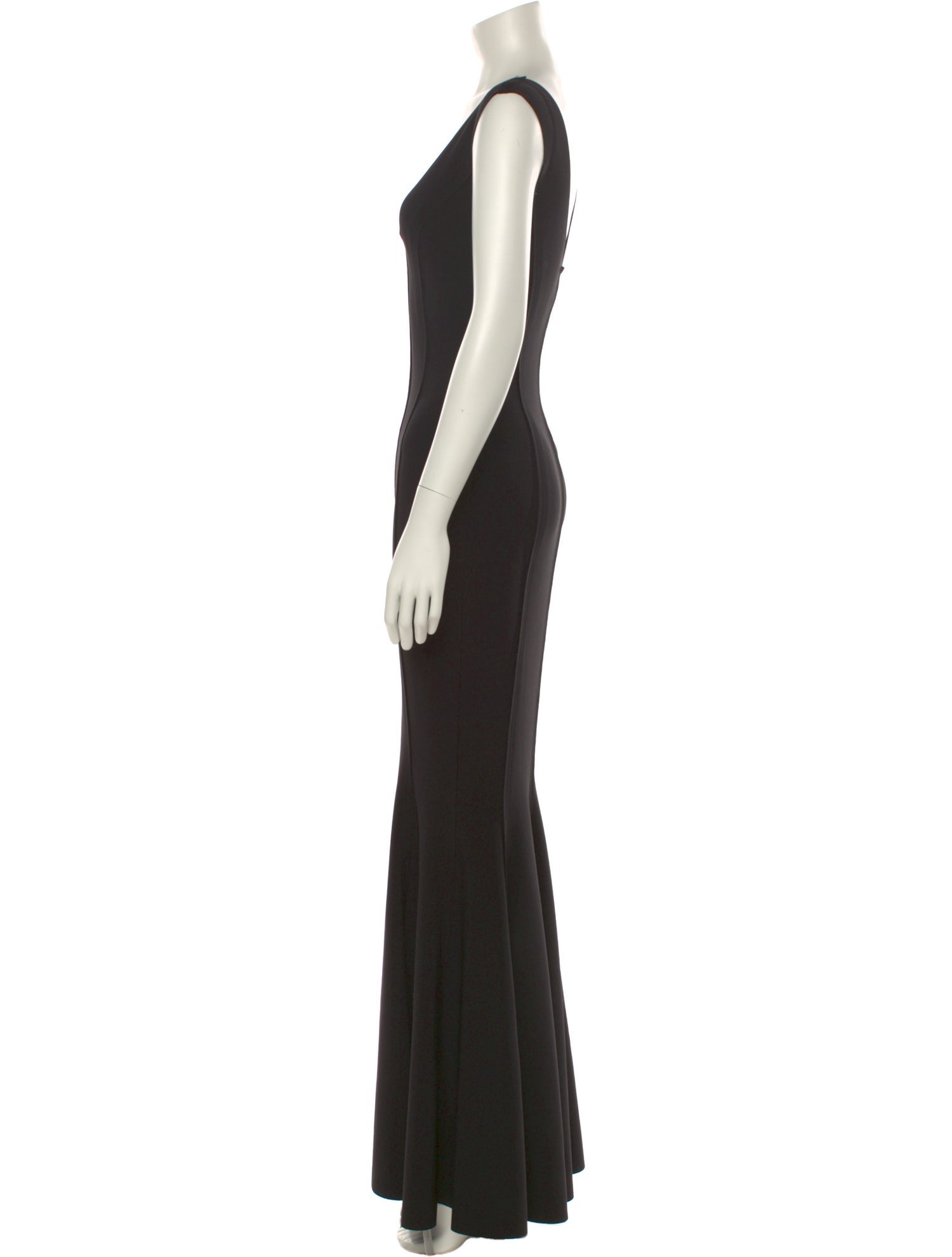 Norma Kamali V-Neck Long Dress