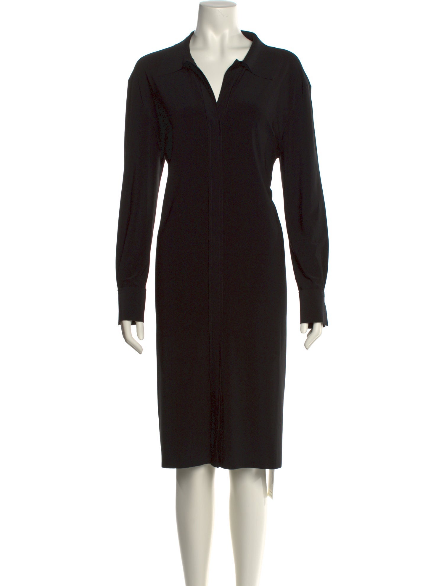 Norma Kamali V-Neck Knee-Length Dress