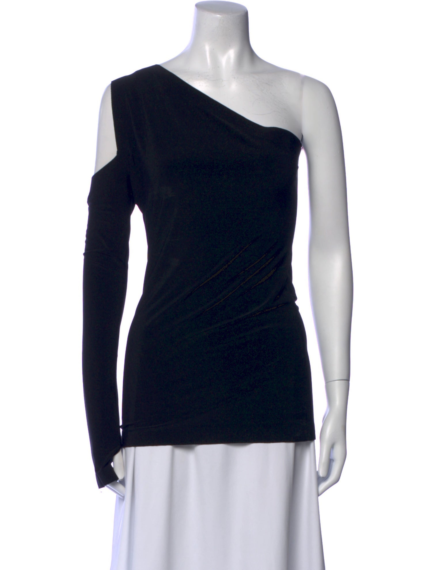 Norma Kamali One-Shoulder Sleeveless Top