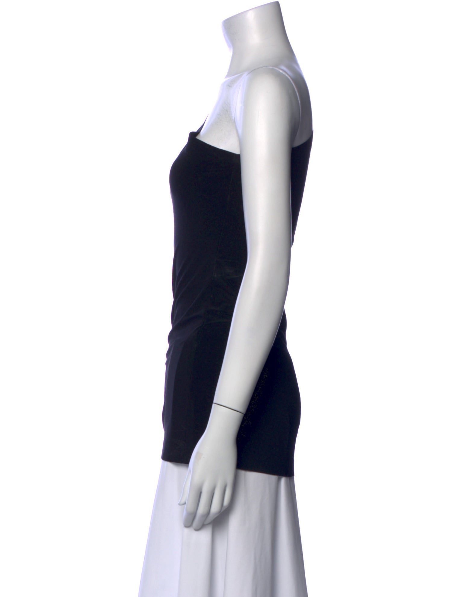 Norma Kamali One-Shoulder Sleeveless Top