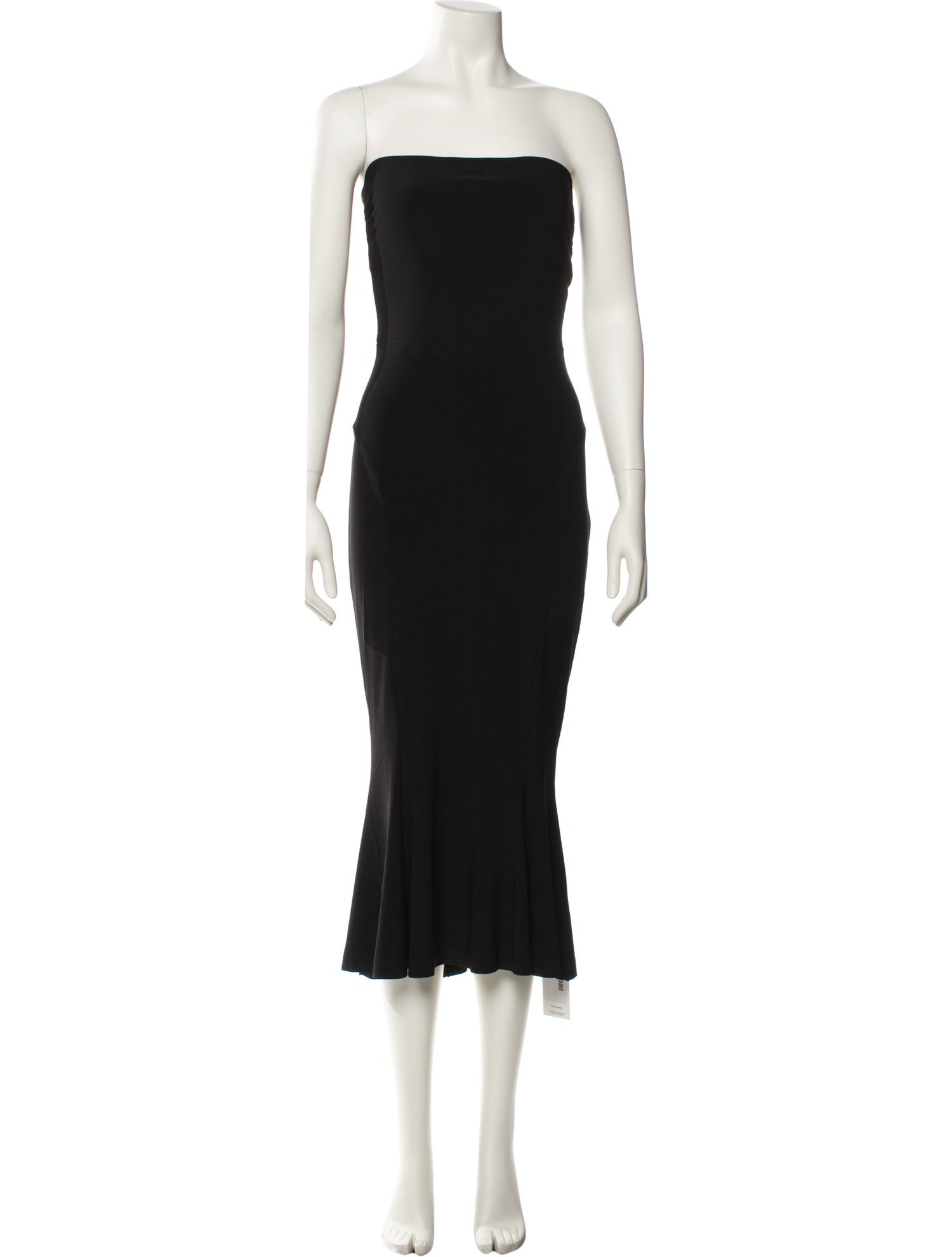 Norma Kamali Strapless Knee-Length Dress