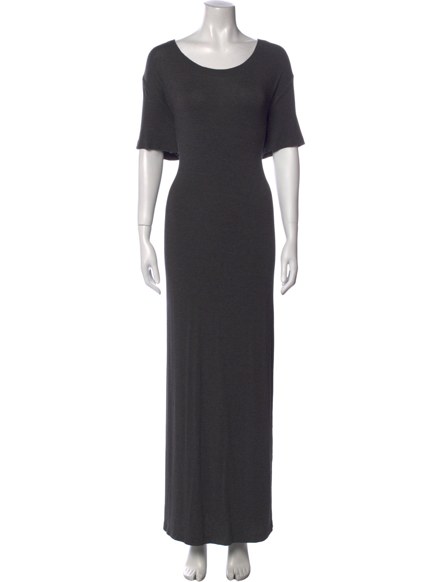 Norma Kamali Scoop Neck Long Dress
