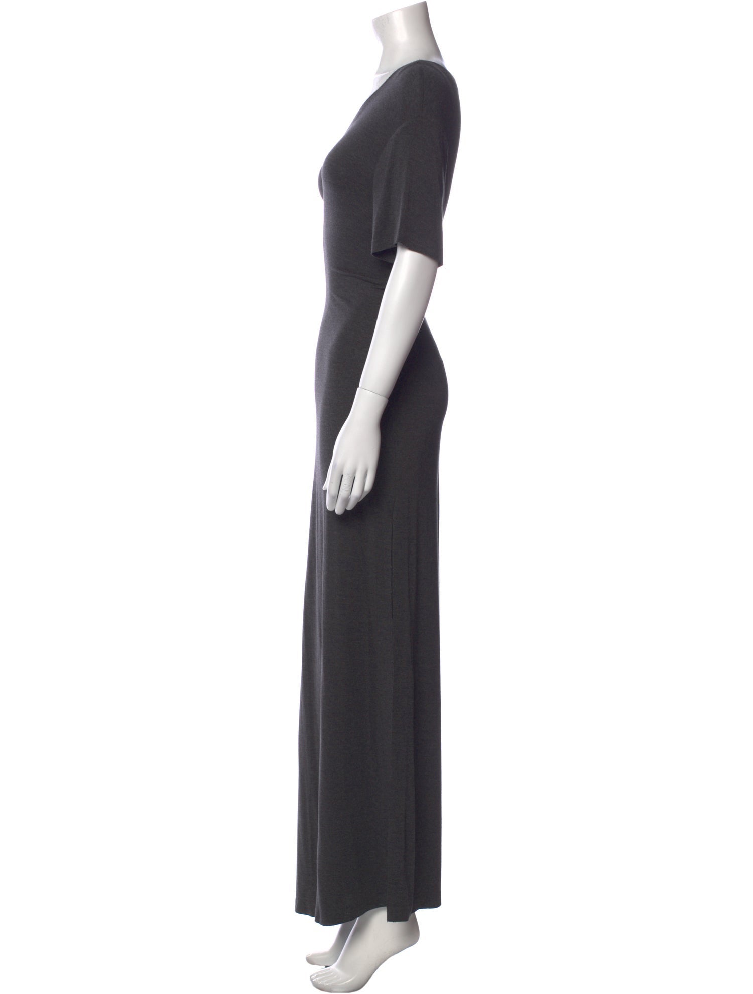 Norma Kamali Scoop Neck Long Dress