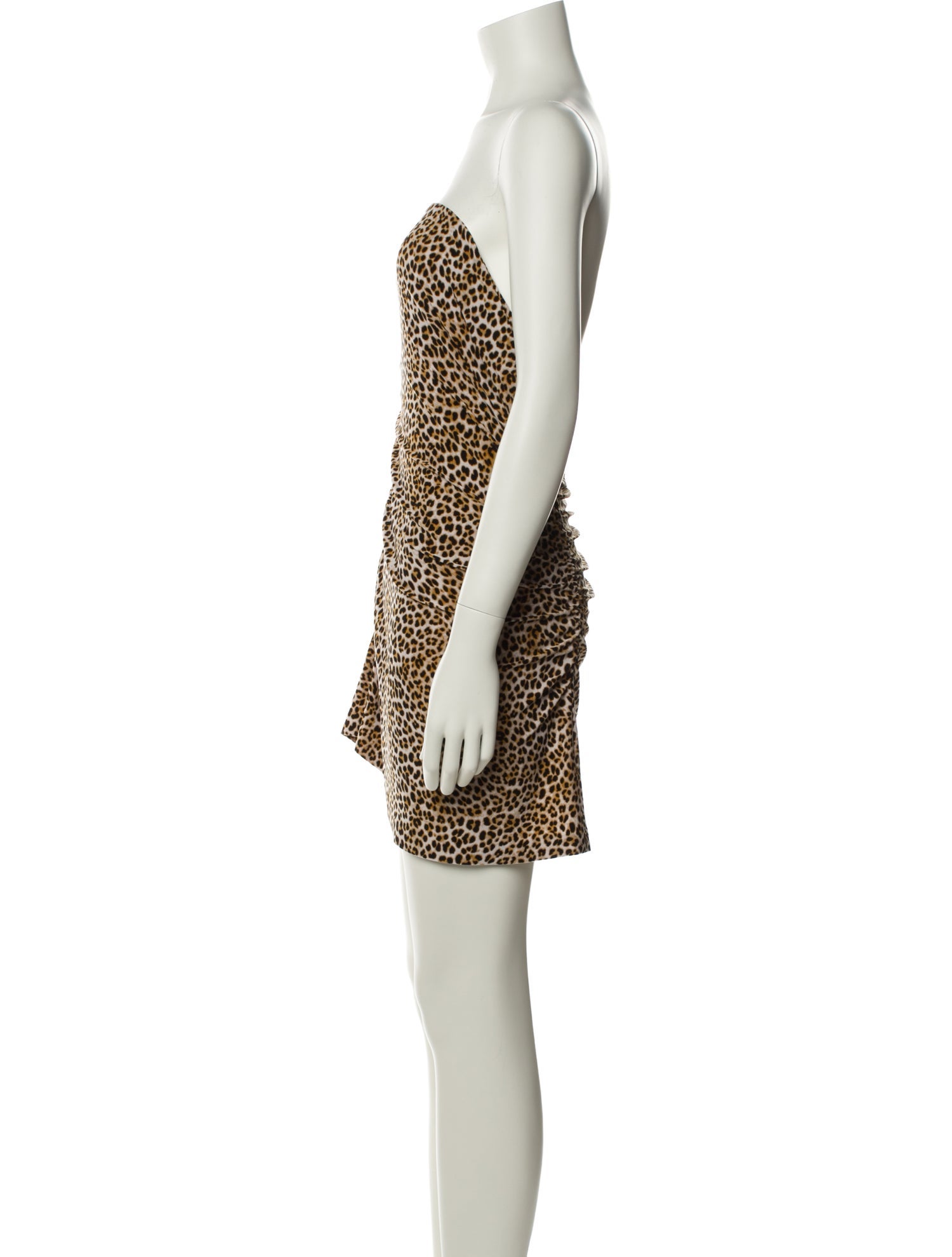 Norma Kamali Animal Print Mini Dress