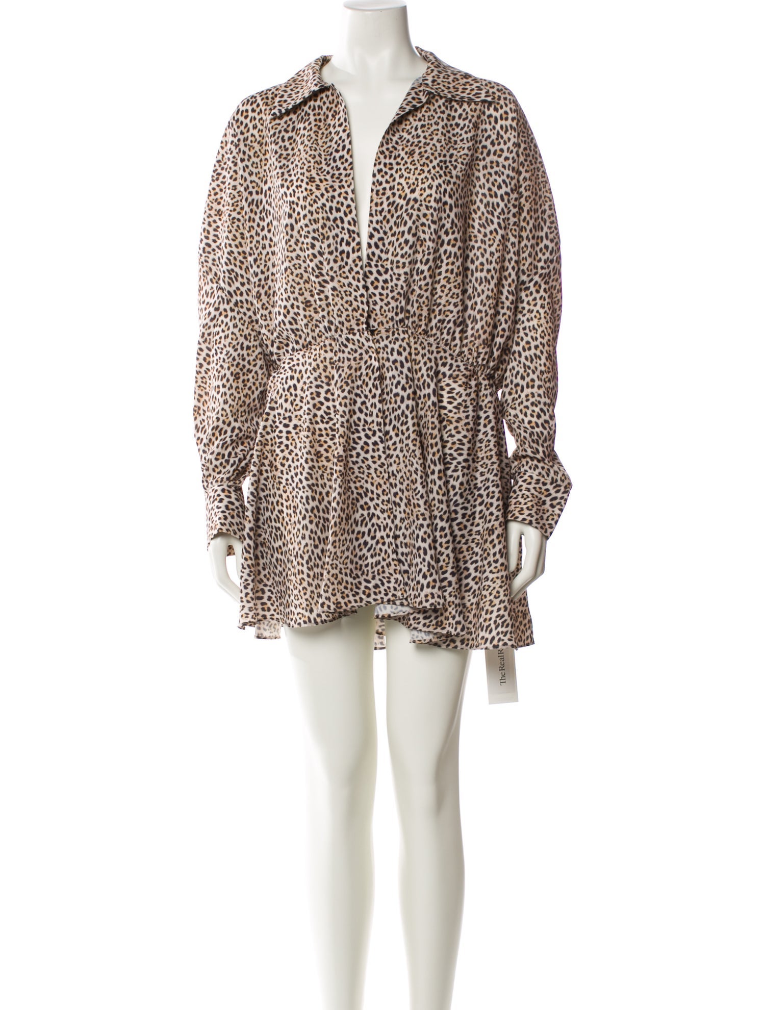 Norma Kamali Animal Print Mini Dress