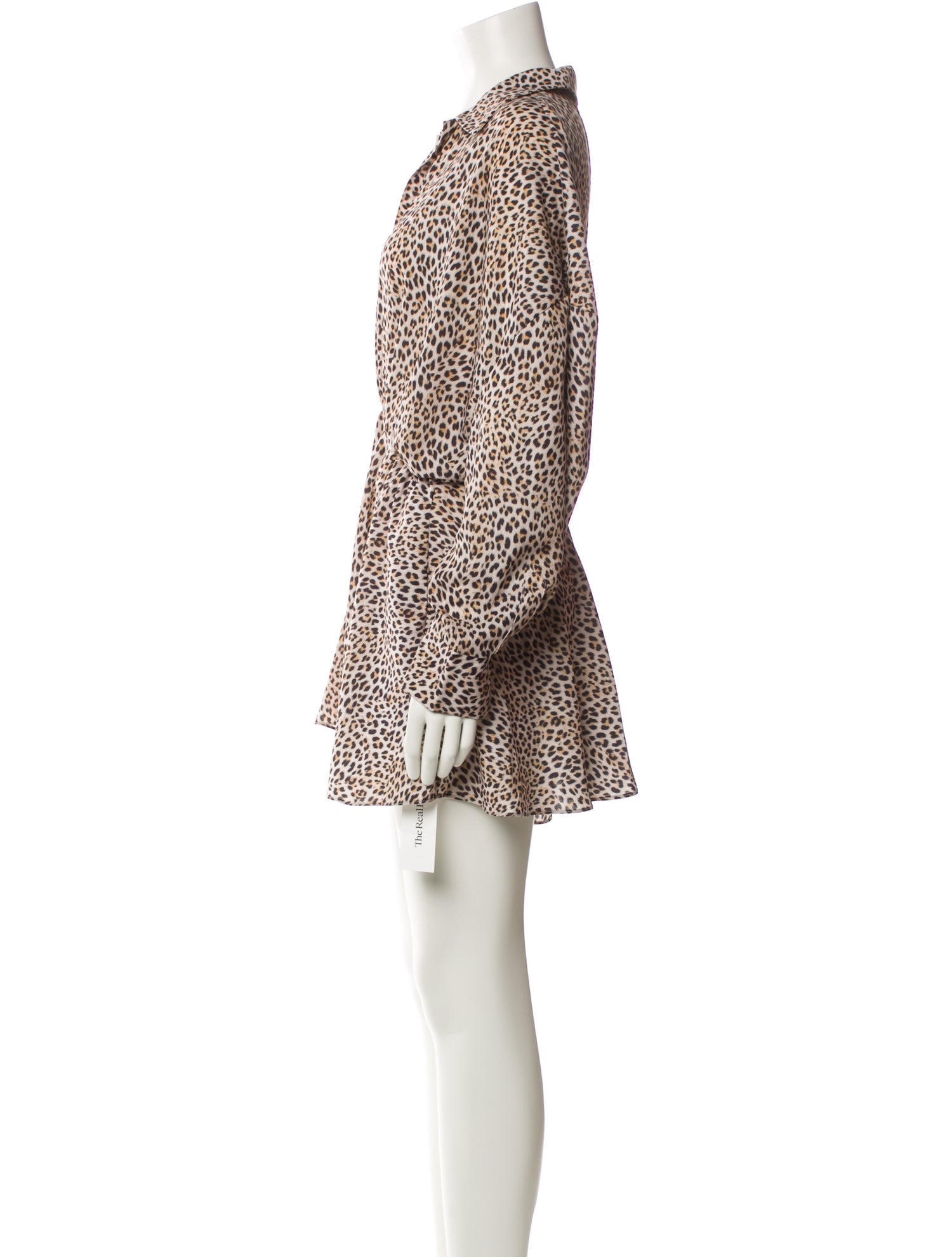 Norma Kamali Animal Print Mini Dress