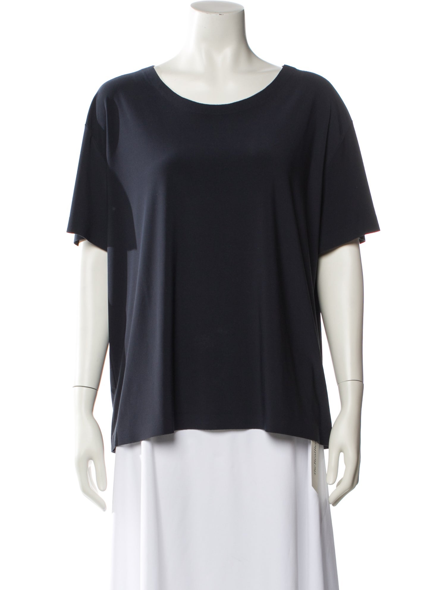 Norma Kamali Scoop Neck Short Sleeve T-Shirt