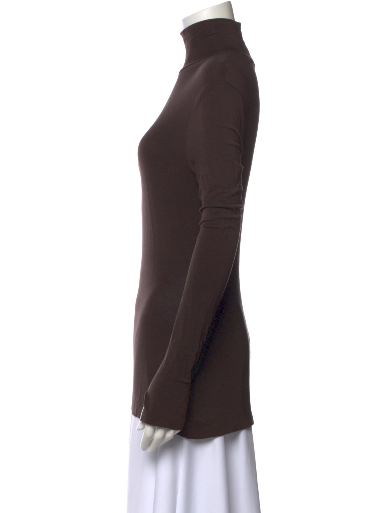 Norma Kamali Turtleneck Long Sleeve Top