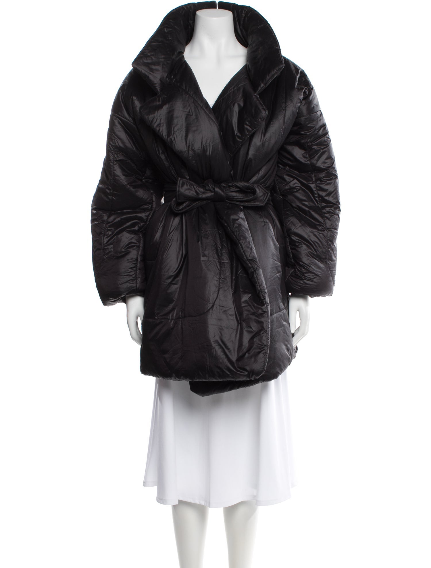 Norma Kamali Nylon Faux Fur Vest