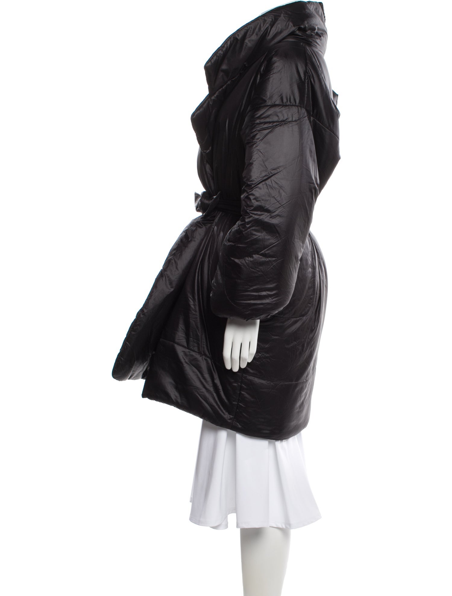 Norma Kamali Nylon Faux Fur Vest