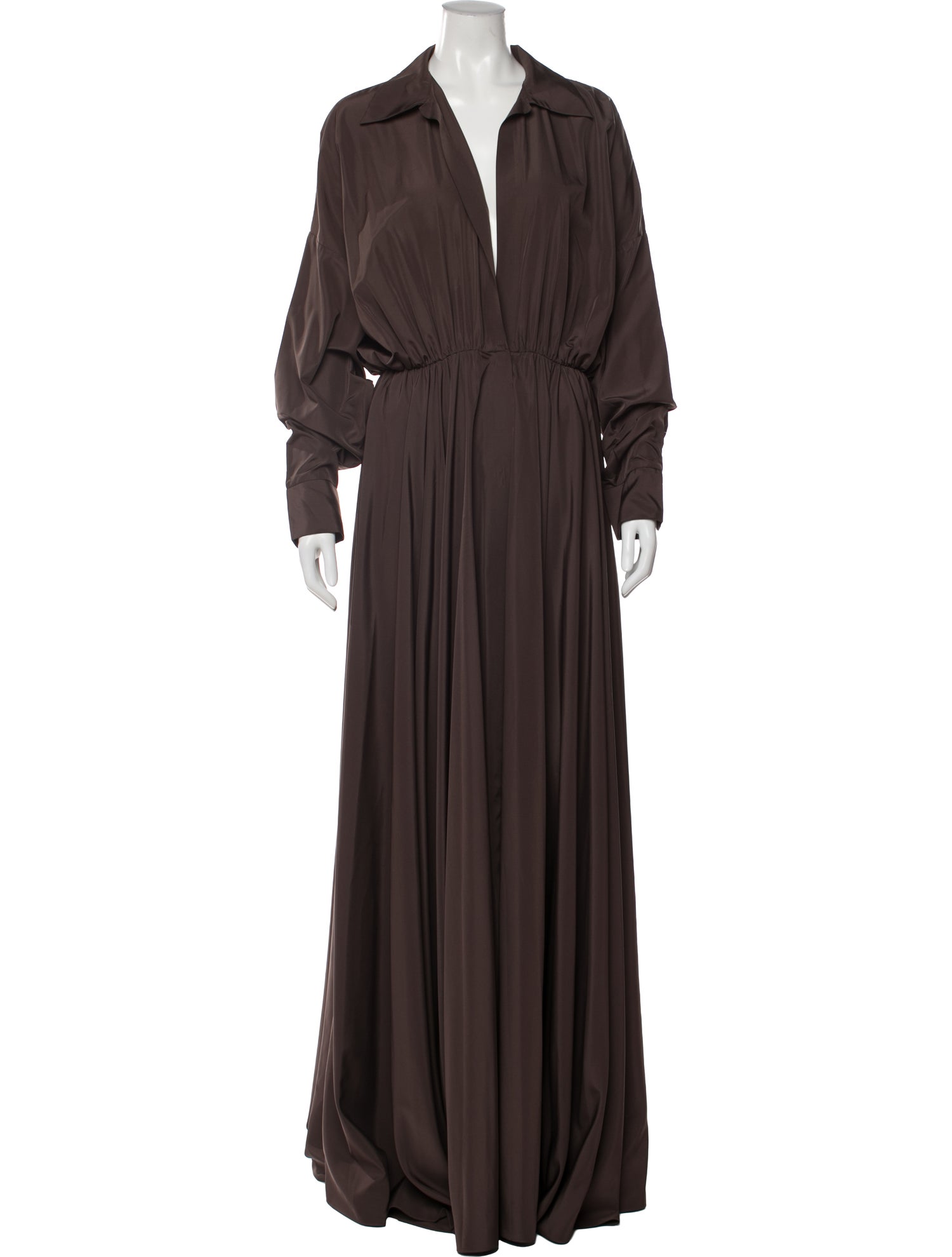 Norma Kamali V-Neck Long Dress