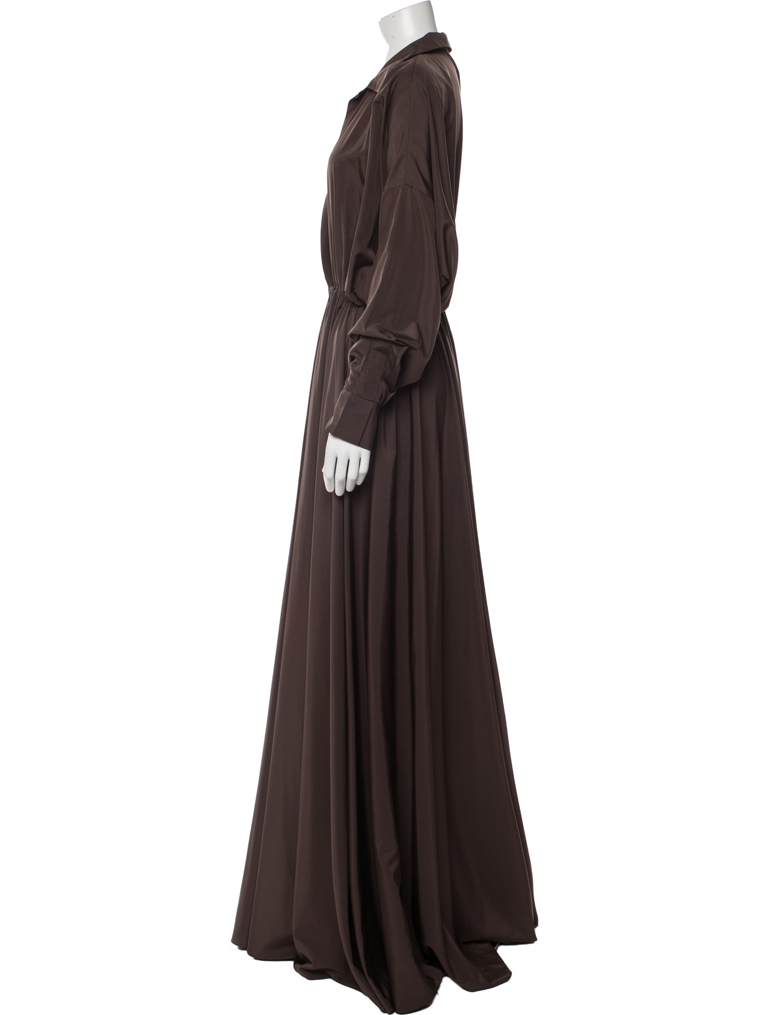 Norma Kamali V-Neck Long Dress