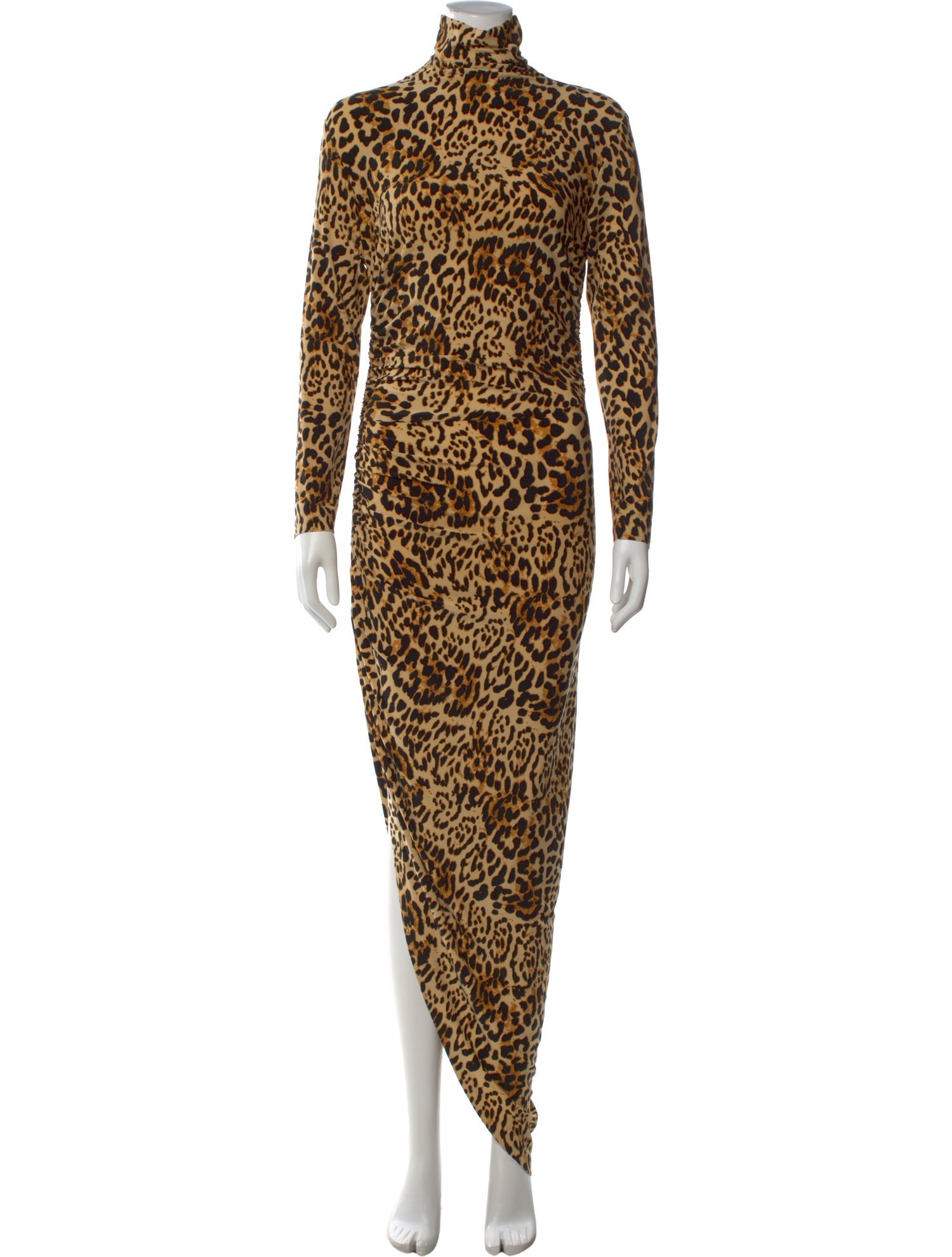 norma kamali brown dress Maria Gown polished texture that enhances the silhouette without sacrificing comfort Draped jersey gown in brown