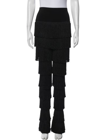 Pre-owned Norma Kamali Flared Pants In Black