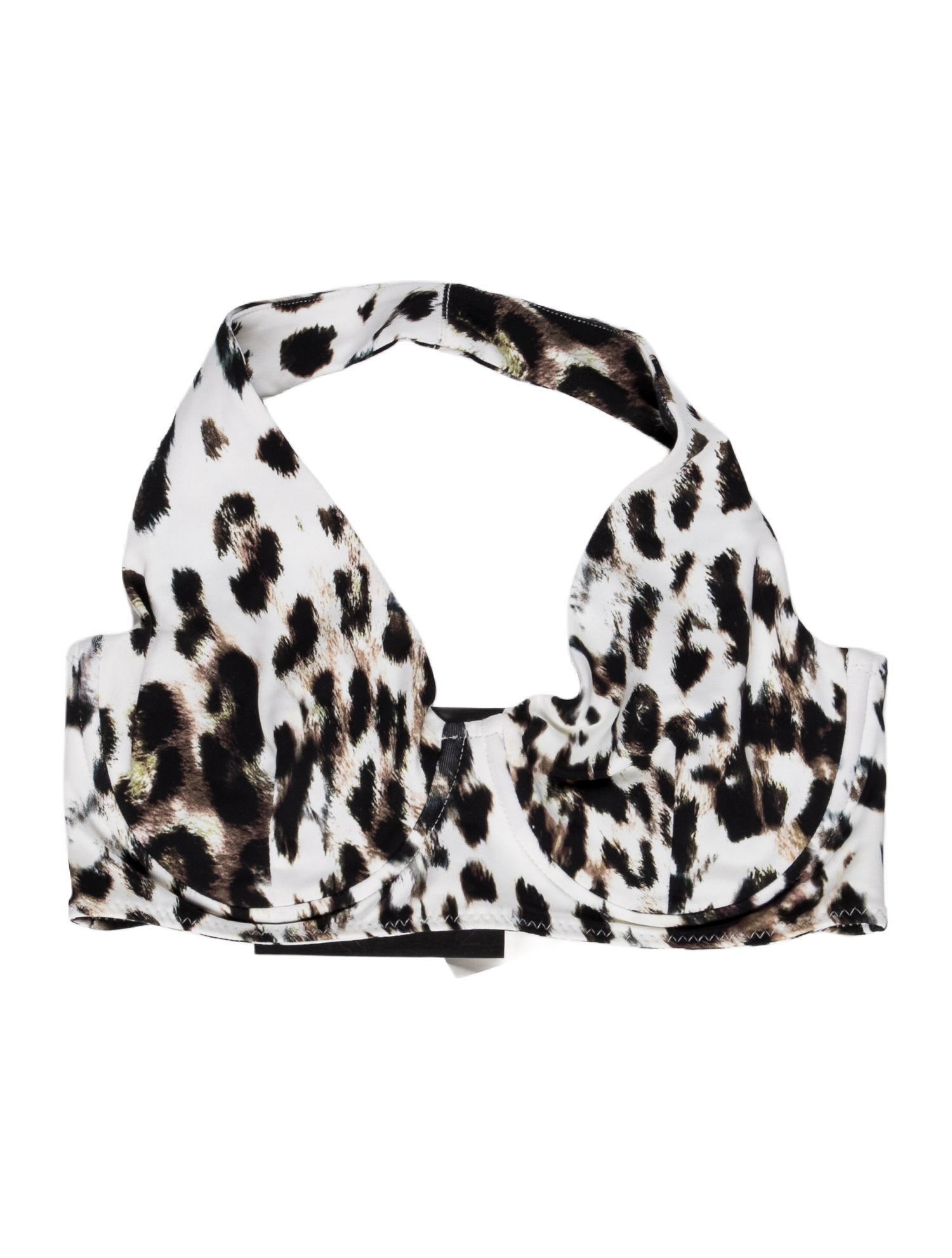 Norma Kamali Animal Print Cutout Accent Top w/ Tags