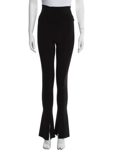 Pre-owned Norma Kamali Flared Pants In Black