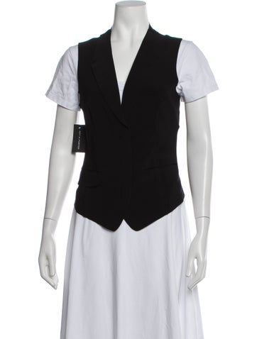 Pre-owned Norma Kamali Vest W/ Tags In Black