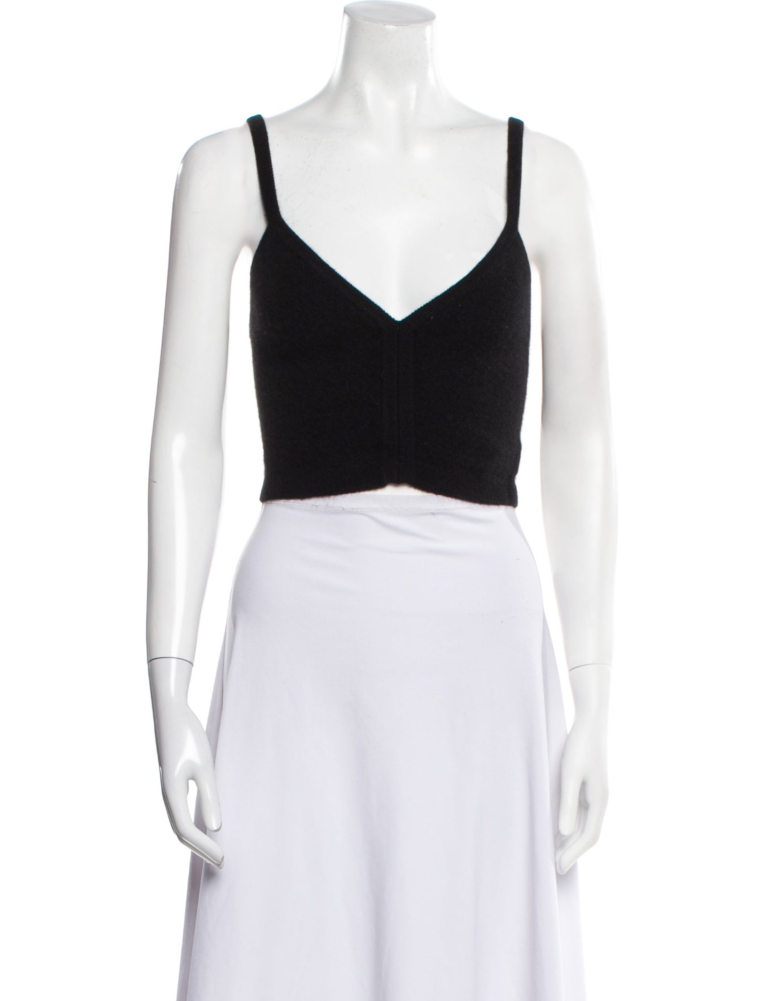 Naked Cashmere Cashmere V-Neck Crop Top