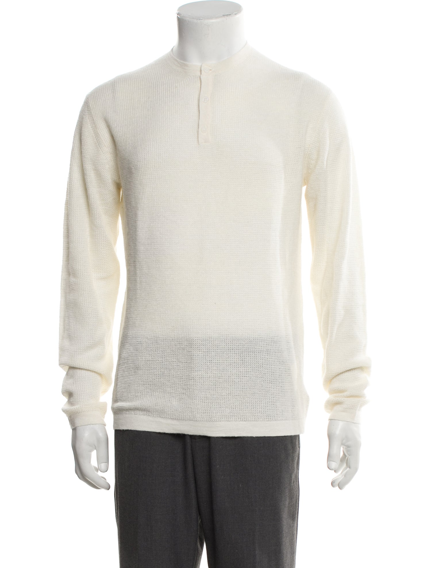 Naked Cashmere Linen Crew Neck Henley