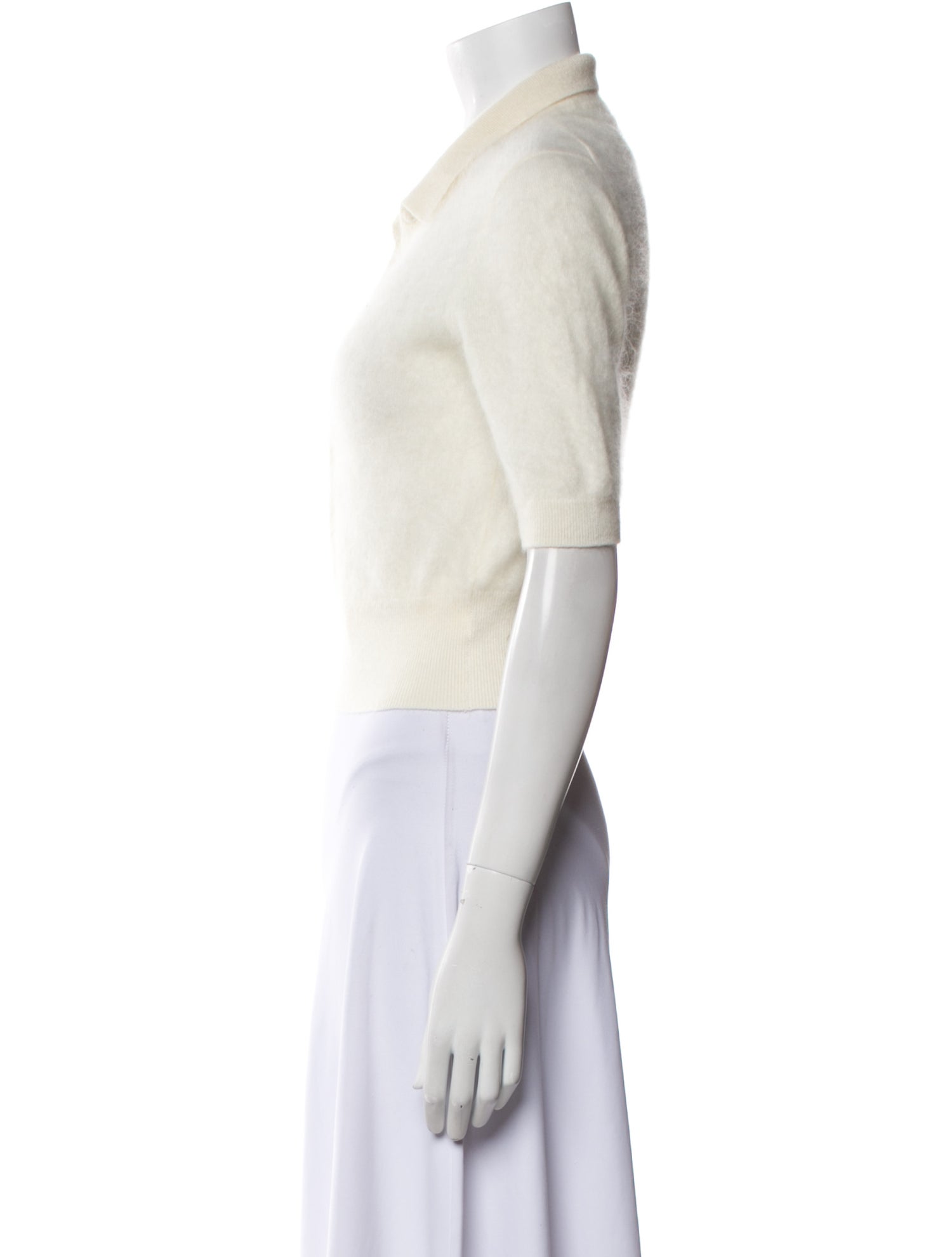 Naked Cashmere Cashmere Short Sleeve Crop Top