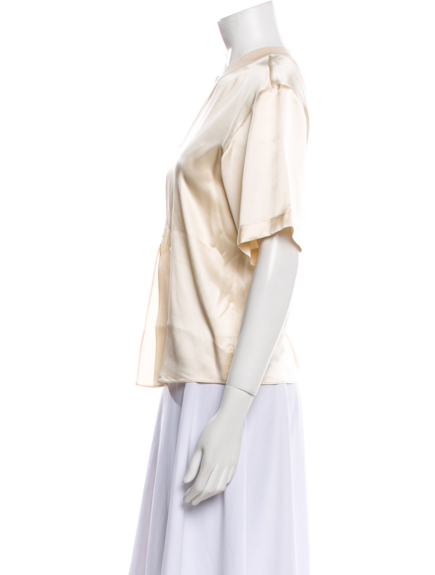 Naked Cashmere Silk Bateau Neckline Blouse