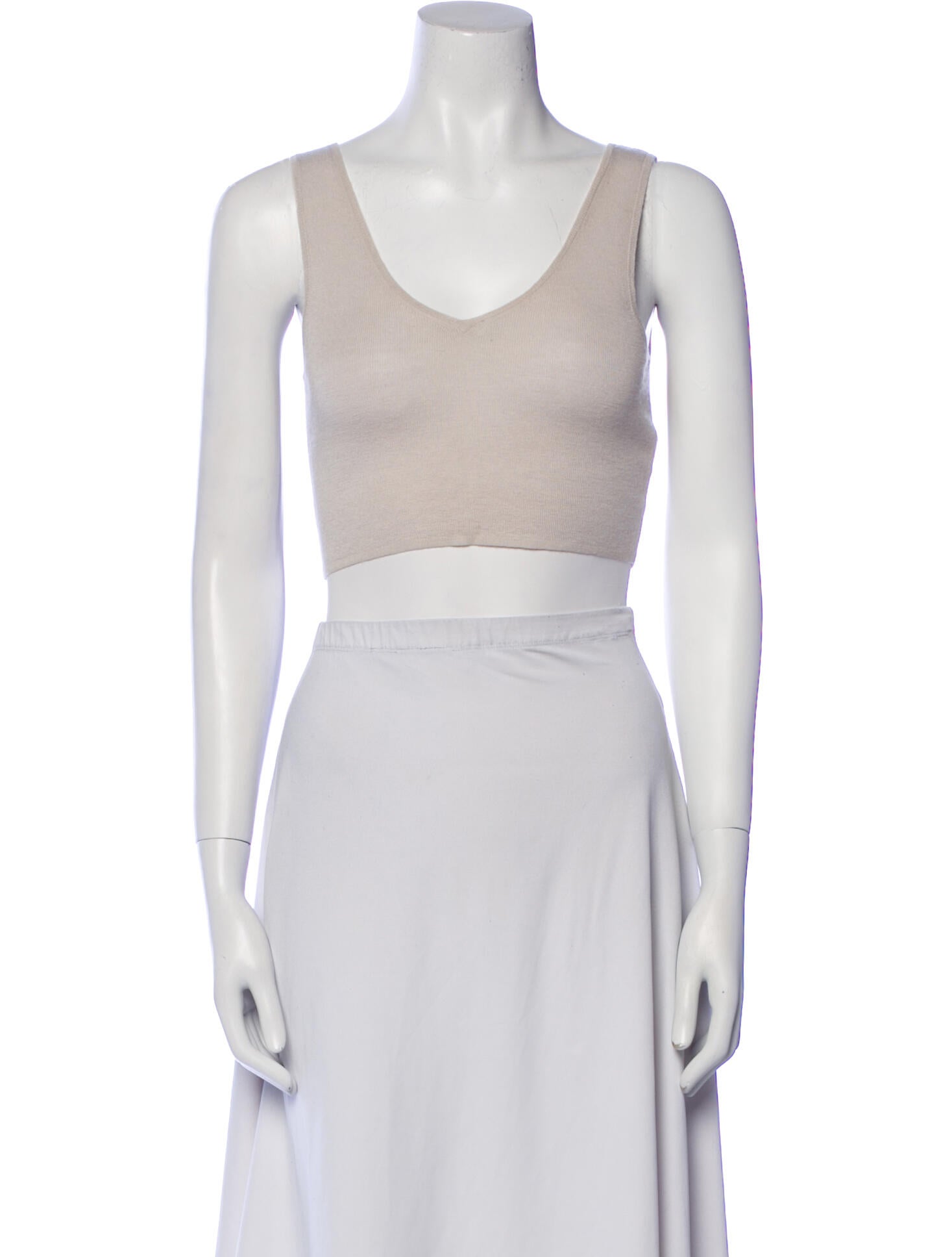 Naked Cashmere Cashmere V-Neck Crop Top