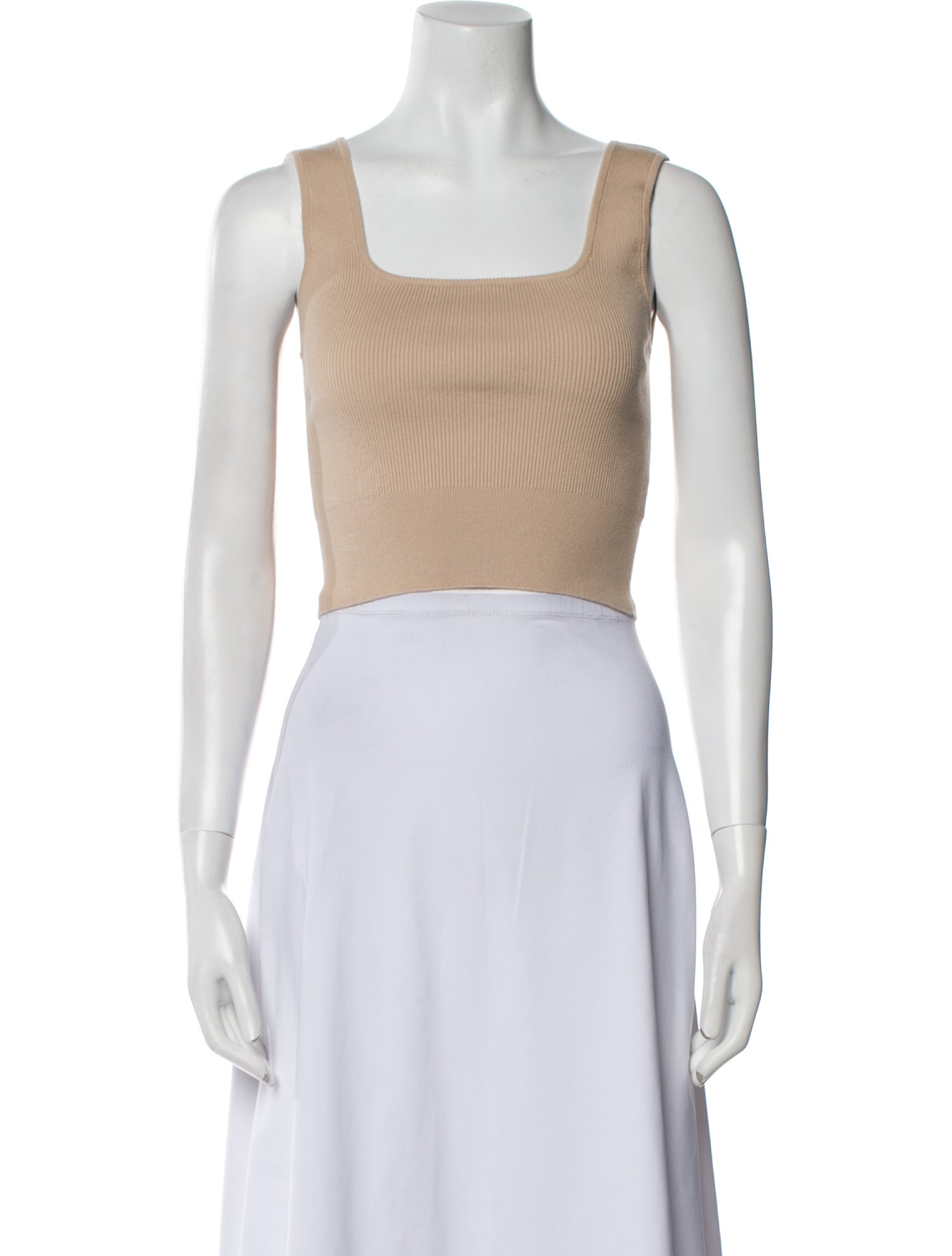 Naked Cashmere Square Neckline Sleeveless Crop Top
