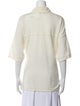 Naked Cashmere Cashmere Short Sleeve Button-Up Top