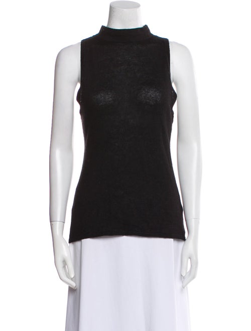 Naked Cashmere Linen Mock Neck Top