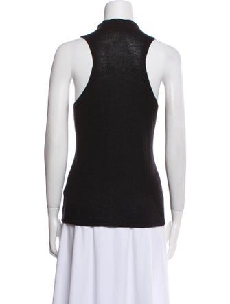 Naked Cashmere Linen Mock Neck Top