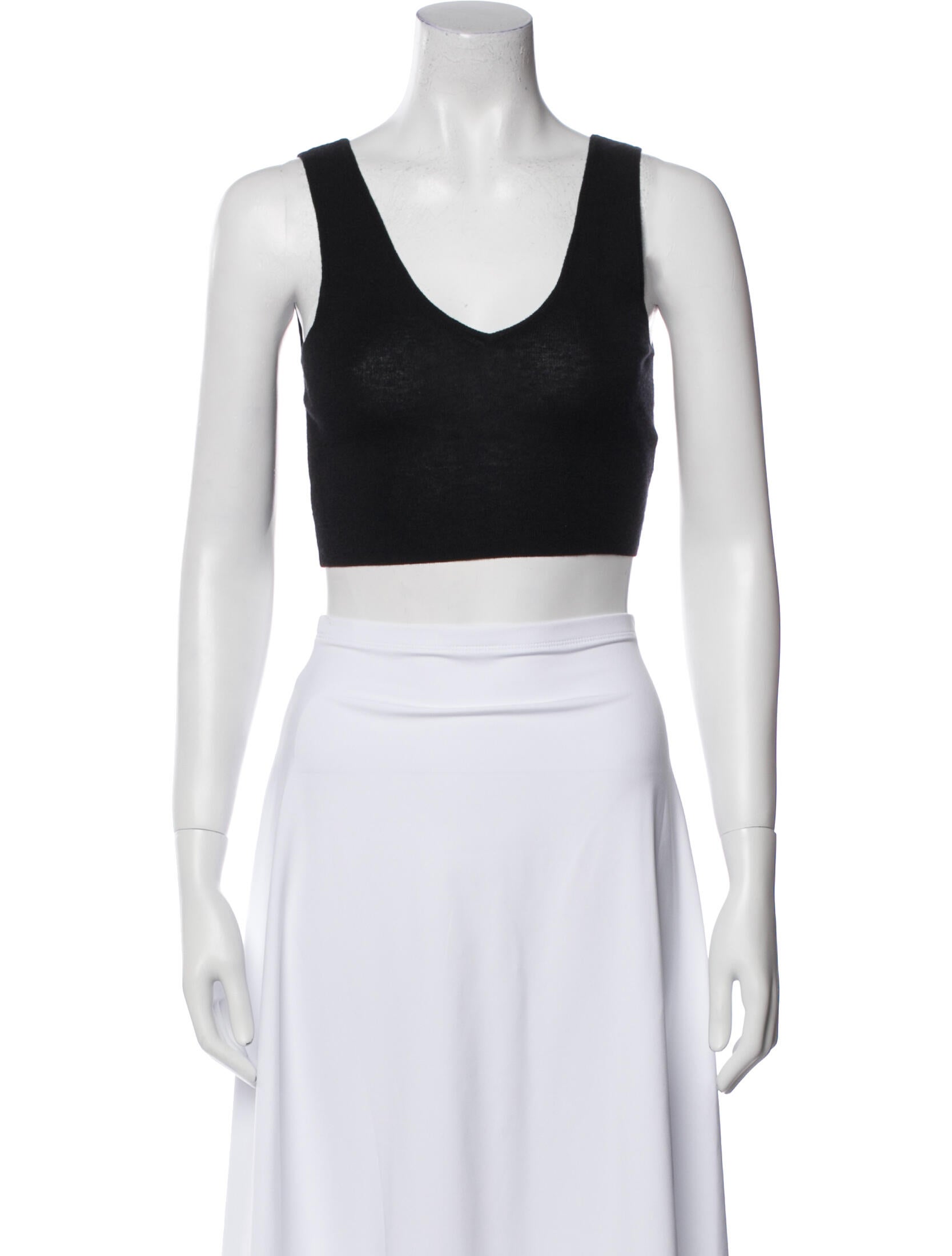 Naked Cashmere Cashmere Scoop Neck Crop Top