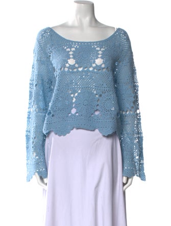 Naked Cashmere Wool Lace Pattern Sweater