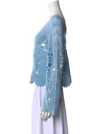 Naked Cashmere Wool Lace Pattern Sweater