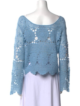 Naked Cashmere Wool Lace Pattern Sweater